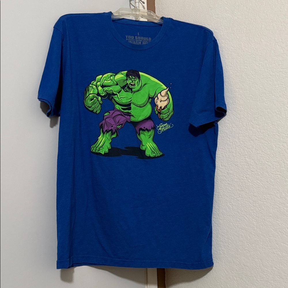 Marvel Hulk Graphic Blue T-Shirt
